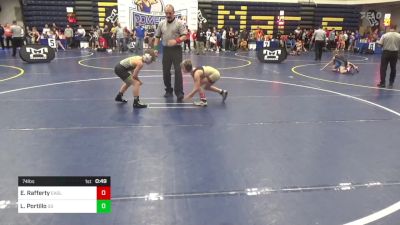 74 lbs Round Of 32 - Ethan Rafferty, Eagle W.C. vs Legend Portillo, G3