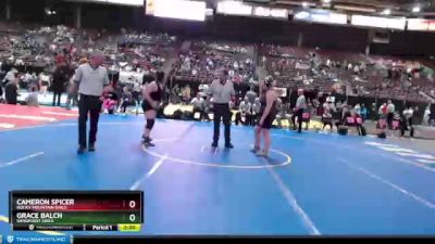 G 235 lbs Champ. Round 1 - Grace Balch, Sandpoint Girls vs Cameron Spicer, Rocky Mountain Girls