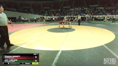 6A/5A Girls 110 Quarterfinal - Teagan Merritt, Thurston Girls vs Amy Carlson, Clackamas Girls