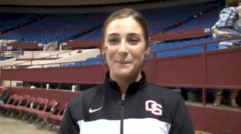 OSU Senior Makayla Stambaugh after a 3rd place finish at Metroplex