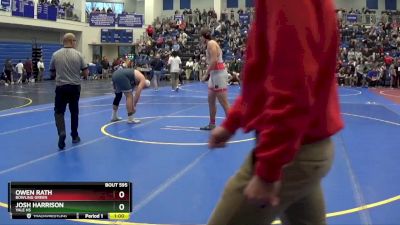 215 lbs Cons. Round 3 - Owen Rath, BOWLING GREEN vs Josh Harrison, Yale HS