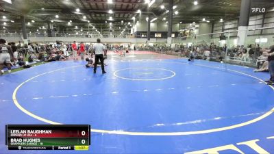 132 lbs Semis (4 Team) - Brad Hughes, GRAPPLERS GARAGE vs Leelan Baughman, GROUND UP USA