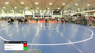 101 lbs Quarterfinal - Madeleine Sousa, Merrimack vs Kylea Gray, Massabesic YW Club