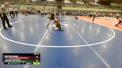 105 lbs Champ. Round 1 - Payton Bond, Nevada Tiger Pit Wrestling Club-AAA vs Karsen Fetters, Open Mats Wrestling Club-AAA