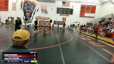 53 lbs 1st Place Match - Nash Bowker, Thermopolis Wrestling Club vs Hunter Frazier, Greybull Basin Athletic Club