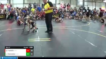 52 lbs Round 2 (4 Team) - Logan Clarendon, Midwest Xtreme Wrestling vs Quinton Franklin, Ares