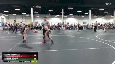 92-96 lbs Round 1 - Kenneth Boyles, Smyrna Little Wrestlers vs Porter Adams, Future Falcons