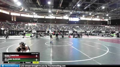 100 lbs Cons. Round 4 - Ryleigh Slocum, Borah vs Ryah Christen, Wasatch