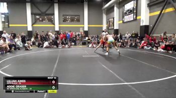 142 lbs Round 4 (6 Team) - Addie Graser, NE Wrestling Academy vs Lillian Jukes, SOTM Black