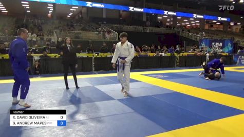 XAVIER DAVID OLIVEIRA vs GRACEN ANDREW MAPES 2024 Pan Jiu Jitsu IBJJF Championship
