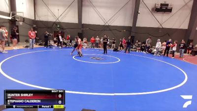 88 lbs Round 2 - Hunter Shirley, WA vs Stephano Calderon, SC