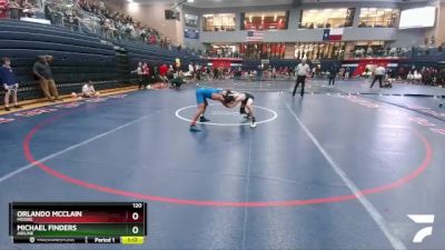 120 lbs Quarterfinal - Michael Finders, Airline vs Orlando McClain, Moore