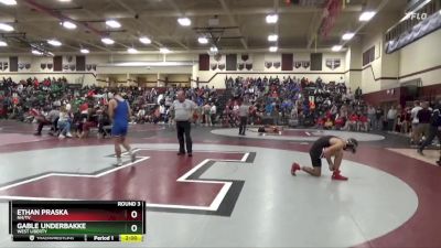 150 lbs Round 3 - Ethan Praska, NH/TV vs Gable Underbakke, West Liberty