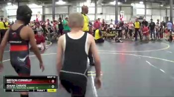 92 lbs Finals (8 Team) - Isaiah Zarate, No Escape Wrestling Academy vs Bryson Connelly, ARES
