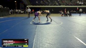 197 lbs 7th Place Match - Daniel Benoit, University Of The Ozarks vs Jacob Badger, Augustana (IL)