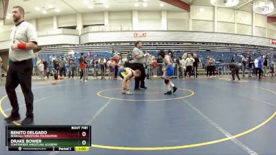 105 lbs Semifinal - Benito Delgado, Roncalli Wrestling Foundation vs Drake Bower, Contenders Wrestling Academy