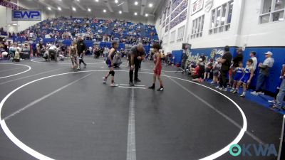 61 lbs Semifinal - Kyndall Nicholson, Mustang Bronco Wrestling Club vs Taylor Hoag, Harrah Little League Wrestling