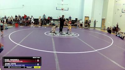 53-59 lbs Round 3 - Zane Davis, Richmond Hill Wrestling Club vs Kael Waddell, Reverence Wrestling Club