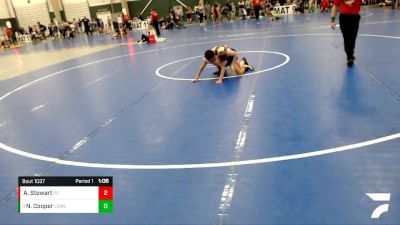 90 lbs Semifinal - Noah Cooper, Lincoln Squires Wrestling Club vs Adryck Stewart, Plainview Pirates