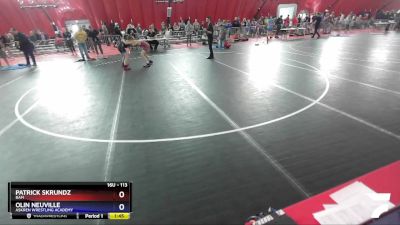 113 lbs Semifinal - Patrick Skrundz, BAM vs Olin Neuville, Askren Wrestling Academy