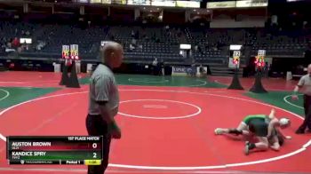 115 lbs 1st Place Match - Auston Brown, ULJ1 vs Kandice Spry, TVY2
