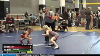 58 lbs Placement - Julianna Lasavage, Badger Girls vs Kinsley Rife, Missouri Gold