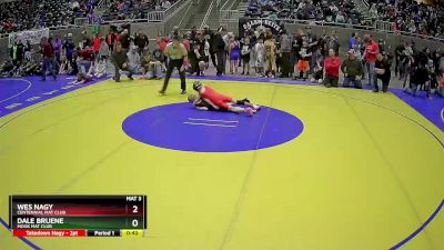 63 lbs Cons. Round 2 - Dale Bruene, MOOK MAT CLUB vs Wes Nagy, Centennial Mat Club