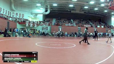 100 lbs Champ. Round 2 - Brandon Cannon, Center Grove Wrestling Club vs Josiah Stanton, Bloomington South Wrestling Club