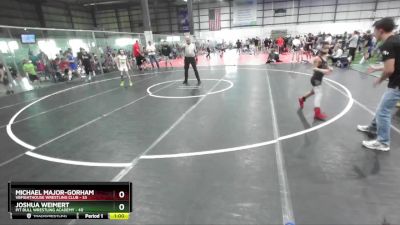 70 lbs Quarterfinal - Michael Major-Gorham, Vbfighthouse Wrestling Club vs Joshua Weimert, Pit Bull Wrestling Academy