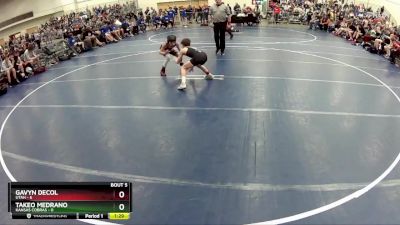 80 lbs Round 2 (6 Team) - Gavyn DeCol, Utah vs Takeo Medrano, Kansas Cobras