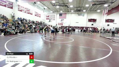 132 lbs 5th Place - Shawn Pitrulle, New Fairfield vs Naveen Rodriguez, Coventry