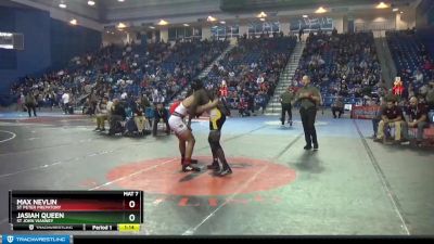 165 lbs Quarterfinal - Jasiah Queen, St John Vianney vs Max Nevlin, St Peter Prepatory