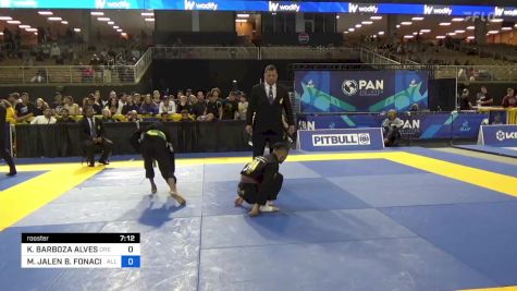 KLEBER BARBOZA ALVES vs MICHAEL JALEN B. FONACIER 2024 Pan Jiu Jitsu IBJJF Championship