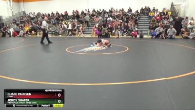 B-16 lbs Quarterfinal - Chase Paulsen, LMWC vs Jordy Shafer, Mediapolis Youth Wrestling