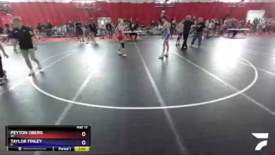 132 lbs Cons. Round 4 - Peyton Oberg, WI vs Taylor Finley, IL