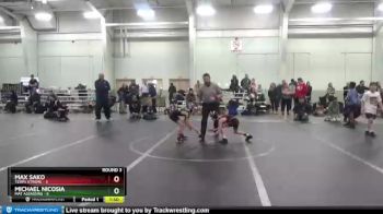 56 lbs Round 3 (8 Team) - Michael Nicosia, Mat Assassins vs Max Sako, Terps Xtreme