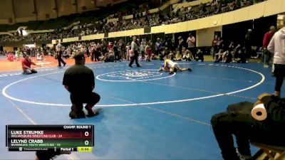 72 lbs Champ. Round 1 - Luke Strumke, Williamsburg Wrestling Club vs Lelynd Crabb, Riverheads Youth Wrestling