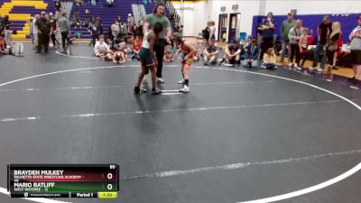 85 lbs Round 4 (6 Team) - Brayden Mulkey, Palmetto State Wrestling Academy vs Mario Ratliff, West Wateree