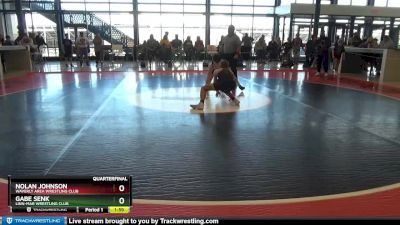 J-9 lbs Quarterfinal - Nolan Johnson, Waverly Area Wrestling Club vs Gabe Senk, Linn-Mar Wrestling Club