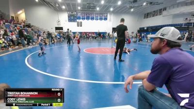 58 lbs Round 3 - Tristan Bohannon, Windy City Wrestlers vs Cody Lewis, Glenrock Wrestling Club