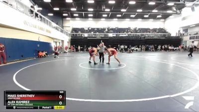 165 lbs Semifinal - Alex Ramirez, Mt San Antonio College vs Maks Sherstnev, Unattached