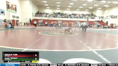 126 lbs Cons. Round 1 - Paige Tiffany, Centennial vs Abigale Tubb, Owyhee