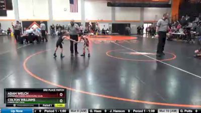 3rd Place Match - Adam Welch, Hammerin Hawks Wrestling Club vs Colton Williams, Lisbon Mat Pack