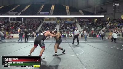 250 lbs Quarterfinal - Marcel Gonzalez, Newton vs Ryder Morris, Great Bend