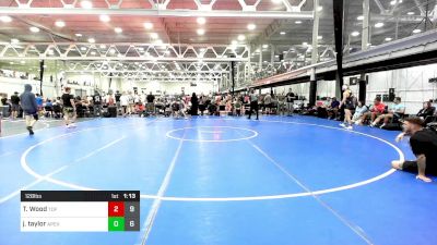 128 lbs Quarterfinal - Tyler Wood, Team Diamond Fish vs Jake Taylor, Apex Worldwide