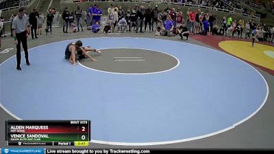 98 lbs Champ. Round 2 - Venice Sandoval, Salem Elite Mat Club vs Alden Marquess, Mat Sense