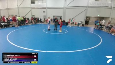 180 lbs Round 1 (8 Team) - Symphony Veloz, Oklahoma Red vs Maya Schmidt, Minnesota Red