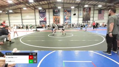 65 lbs Rr Rnd 3 - John Neville, SVRWC Red vs Jonah Leib, Buffalo Valley Elem