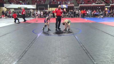 54 lbs Cons. Semi - Fletcher Lewis, Thermopolis Wrestling Club vs Luke Grossman, Billings Wrestling Club