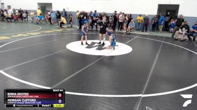 65 lbs Rr3 - Morgan Clifford, Chugach Eagles Wrestling Club vs Emma Eksted, Anchor Kings Wrestling Club